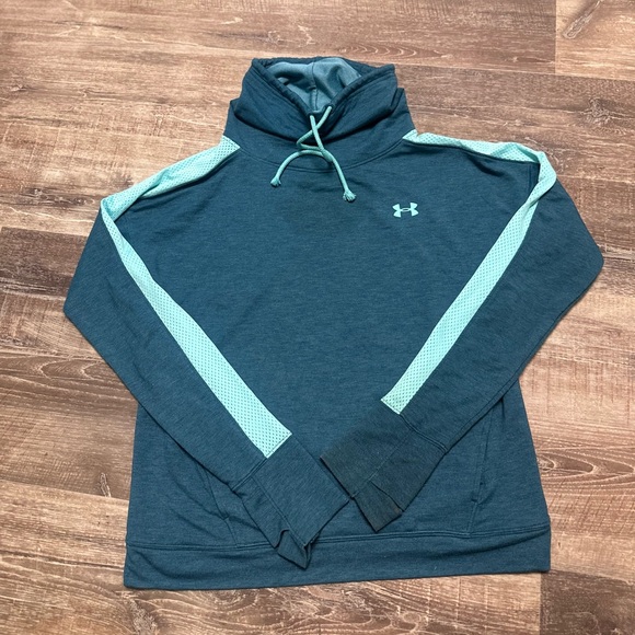 Under Armour Medium teal cowl neck hoodie LN - Picture 1 of 3